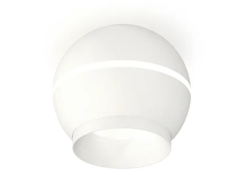Светильник накладной Techno spot XS1101010 Ambrella light белый 1 лампа, основание белое в стиле современный круглый